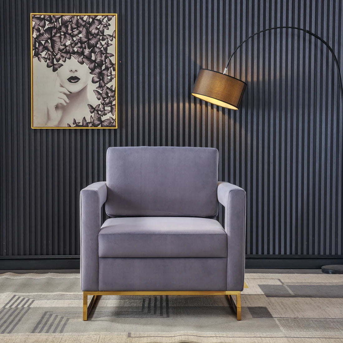 Roxanne Velvet Accent Chair in 6 Color Options