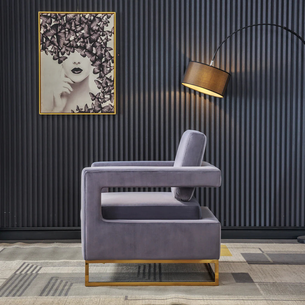 Roxanne Velvet Accent Chair in 6 Color Options