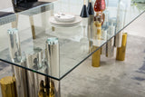 Maxine Dual Tone Glass Dining Table