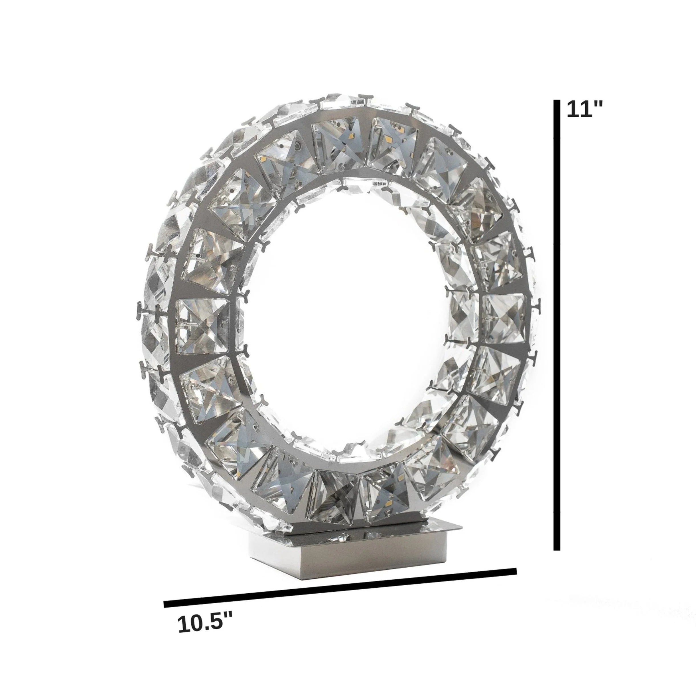 Round Crystal Table Lamp