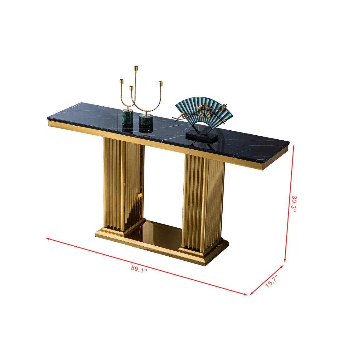 Mandy Marble Console Table in 2 Color Options