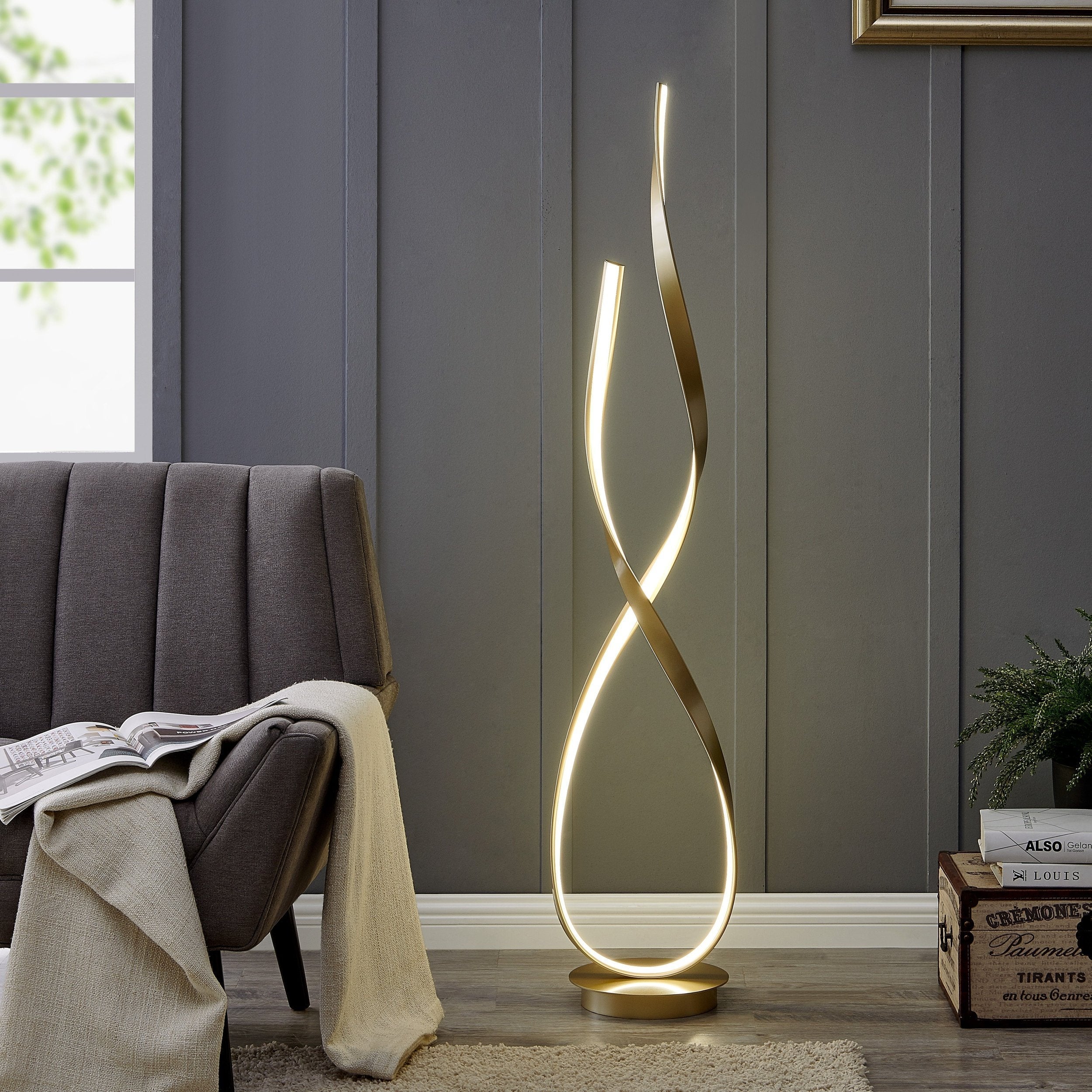 Venus Dimmable LED Floor Lamp in 3 Finishes