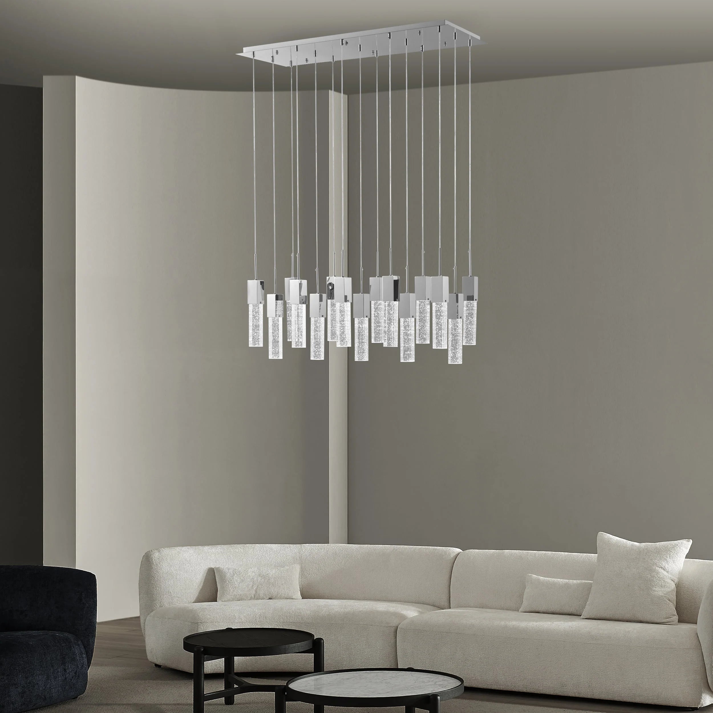 Sparkling 8" Crystal Chandelier in 4 Sizes