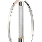 Sparkling Crystal Table Lamp with White Shade