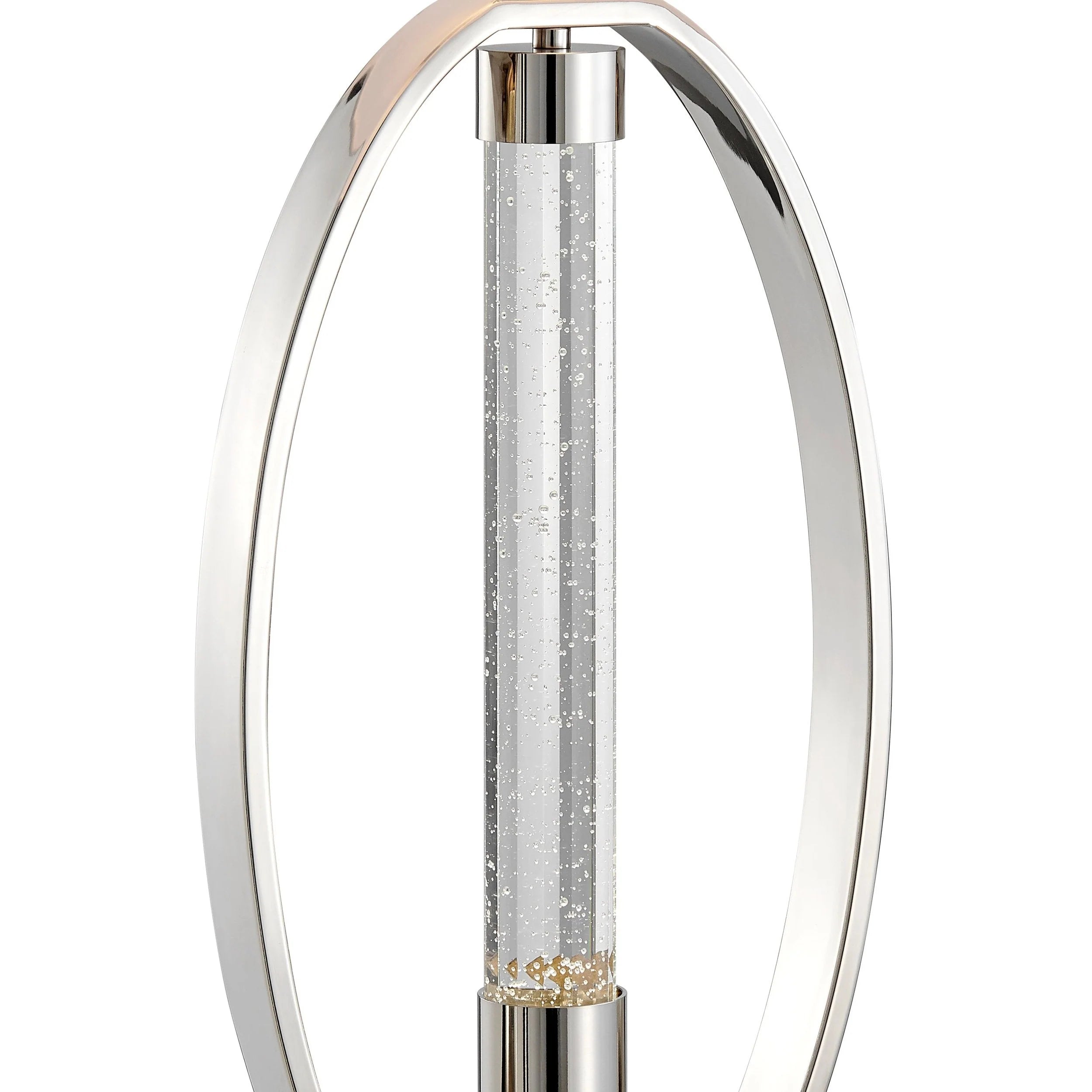 Sparkling Crystal Table Lamp with White Shade