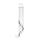 Sparkling Spiral Crystal Chandelier