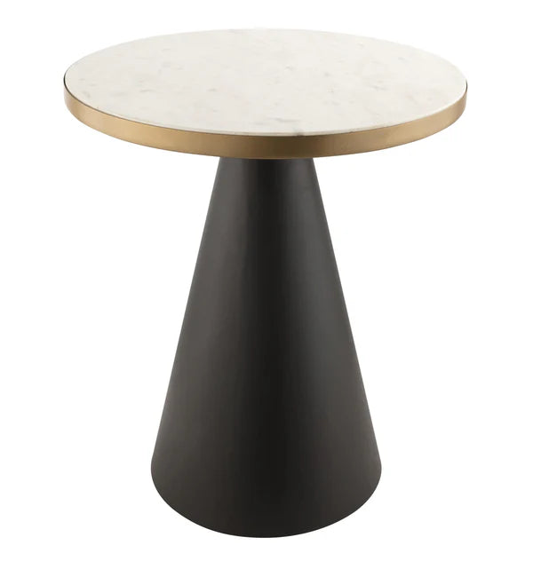 Round White Marble Occasional Tables Collection