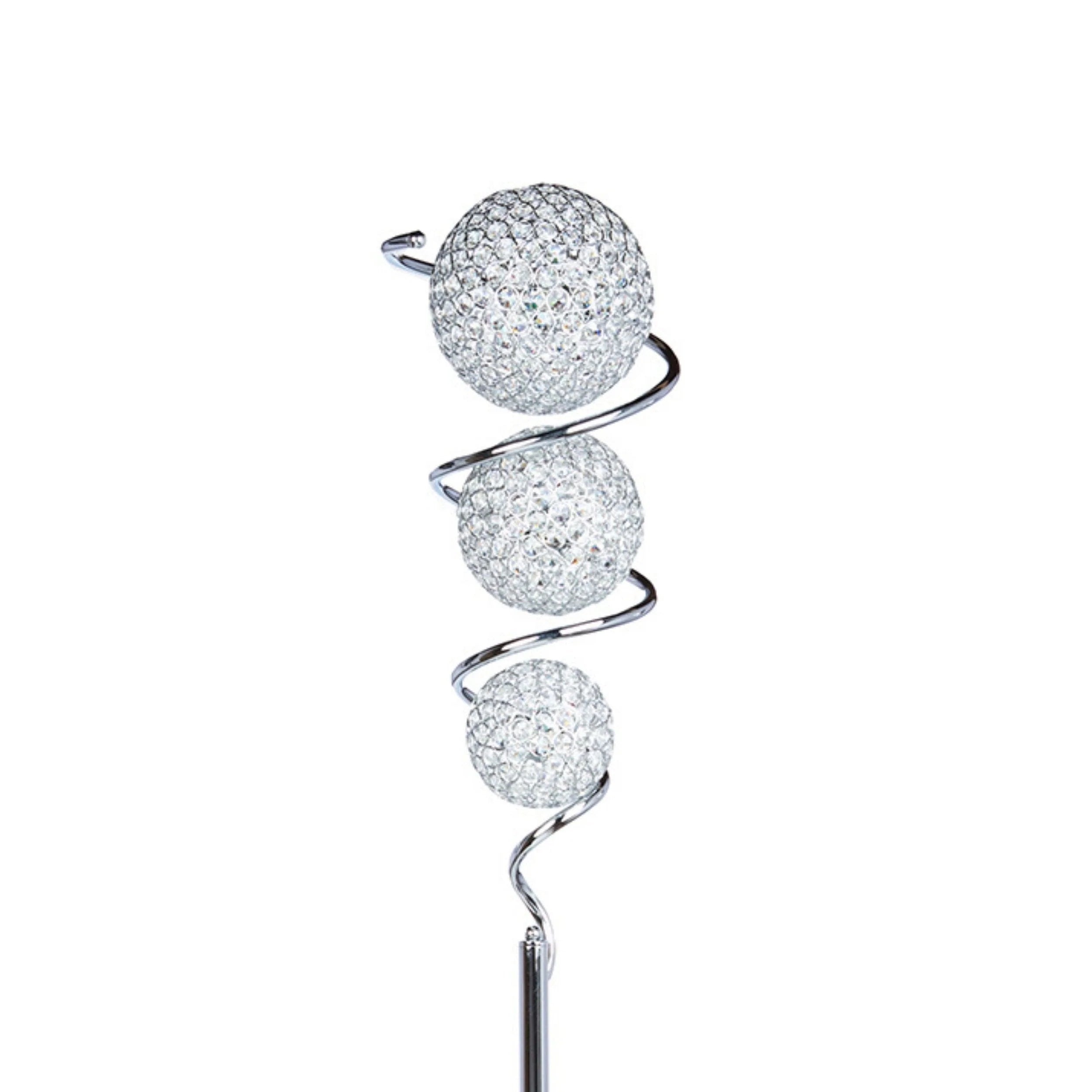 Crystal Spheres Vertical Floor Lamp