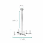 Contemporary Crystal LED Chandelier in 2 Finishes