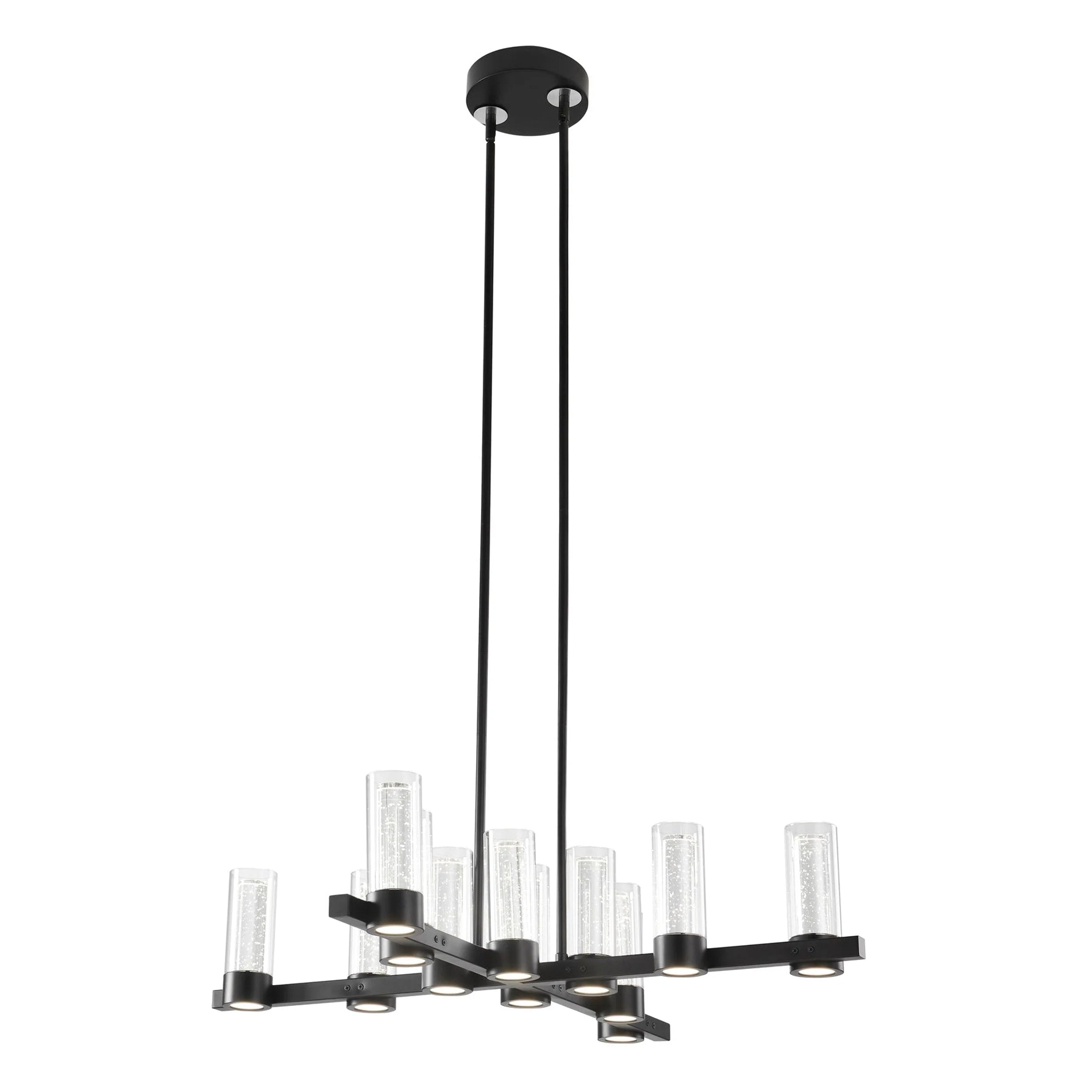 Contemporary Crystal LED Chandelier in 2 Finishes
