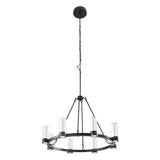 Contemporary Round Crystal LED Chandelier in 2 Finishes