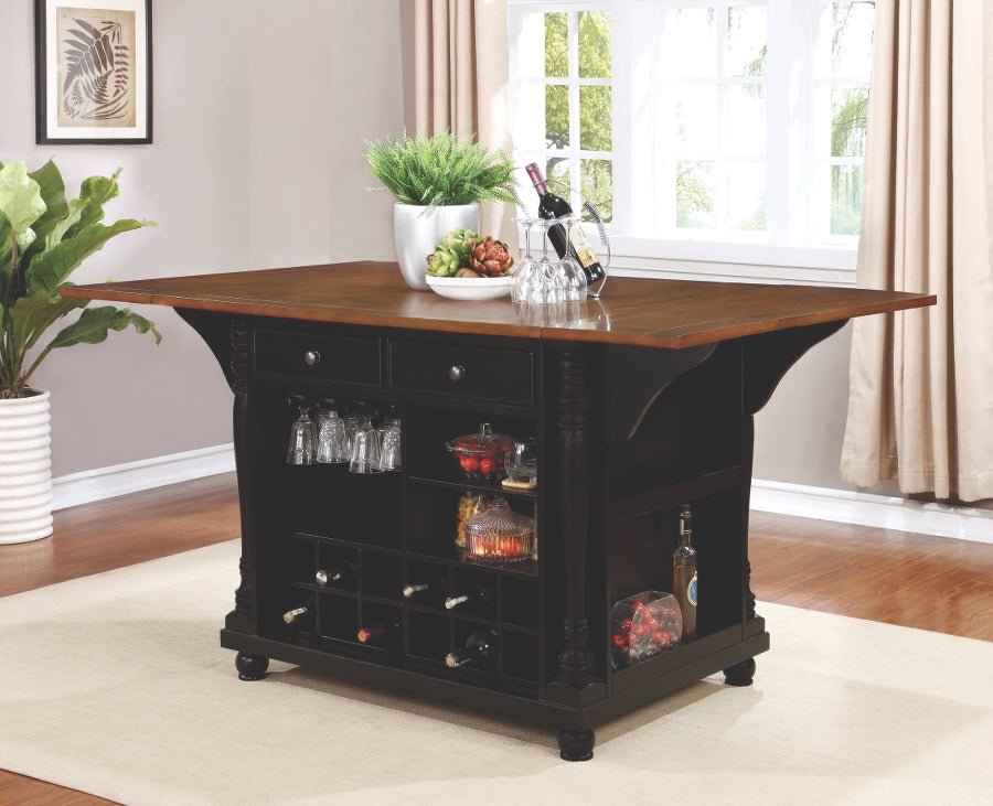 Cottage Style Kitchen Island in 2 Finishes