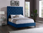Ritz Velvet Wing Back Bed in 5 Color Options