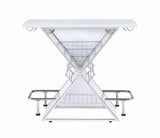 Contemporary Bar Unit with White Acrylic Panels