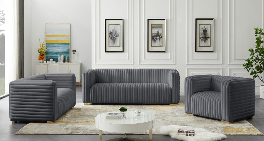 Avie Velvet Living Room Collection in 6 Color Options