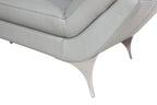 Modern Italian Leather Sectional in White or Grey