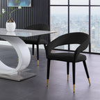 Dee Velvet Fabric Dining Chair in 6 Color Options