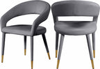 Dee Velvet Fabric Dining Chair in 6 Color Options