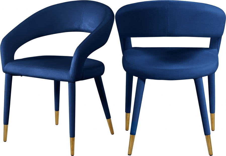 Dee Velvet Fabric Dining Chair in 6 Color Options
