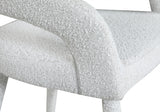 Dee Cream Boucle Fabric Counter Height Stool