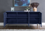 Collins Lacquered Blue Chevron Sideboard