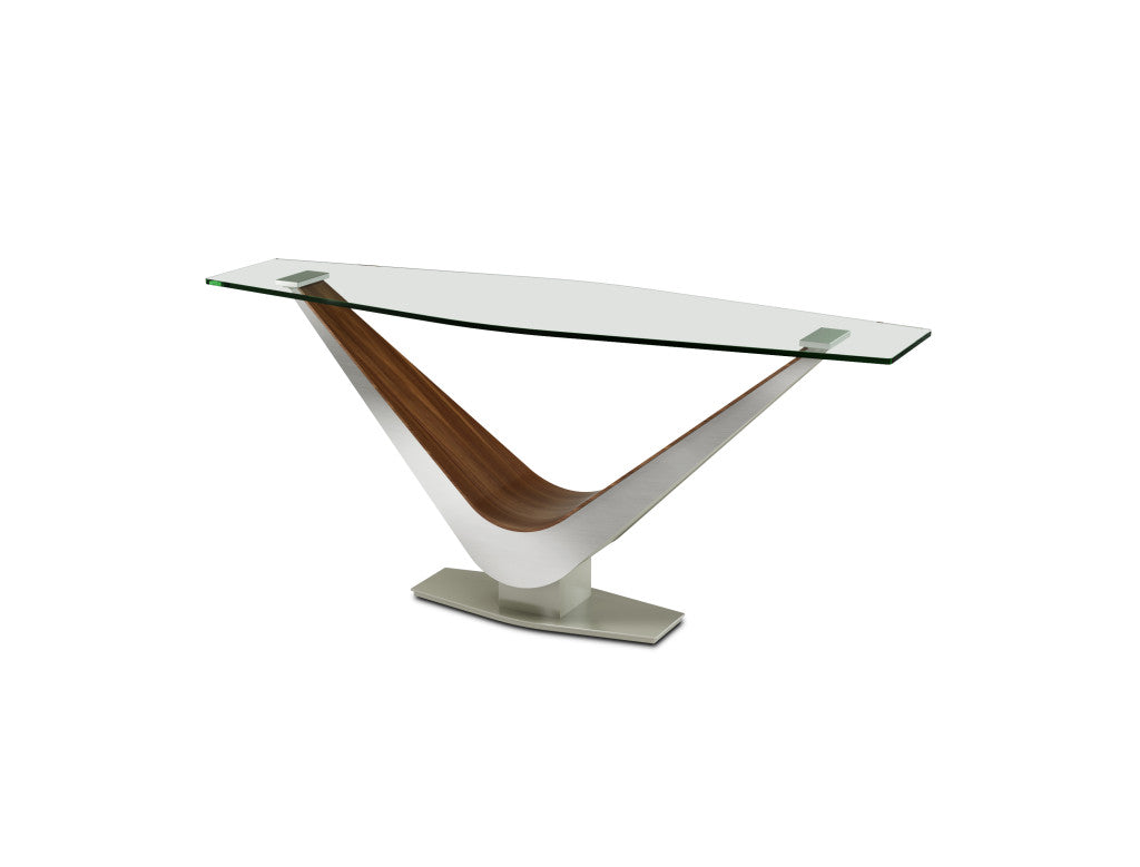 Victor Chevron Shaped Glass Occasional Collection