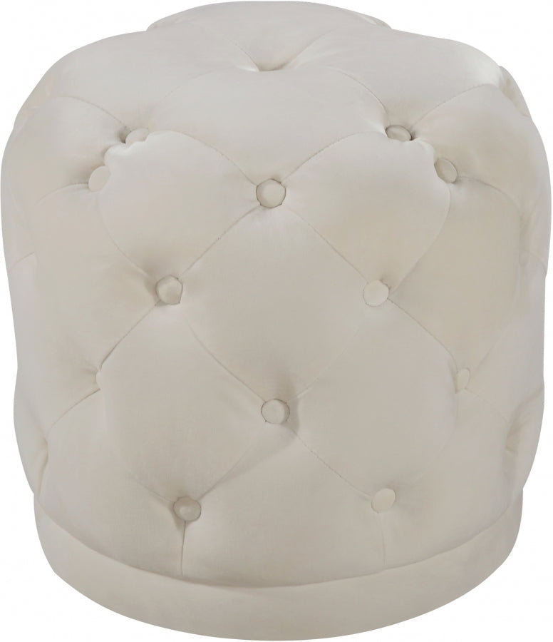 Harvey Tufted Round Velvet Ottoman in 7 Color Options