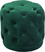 Harvey Tufted Round Velvet Ottoman in 7 Color Options