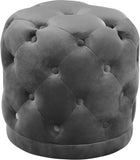 Harvey Tufted Round Velvet Ottoman in 7 Color Options