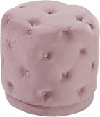 Harvey Tufted Round Velvet Ottoman in 7 Color Options