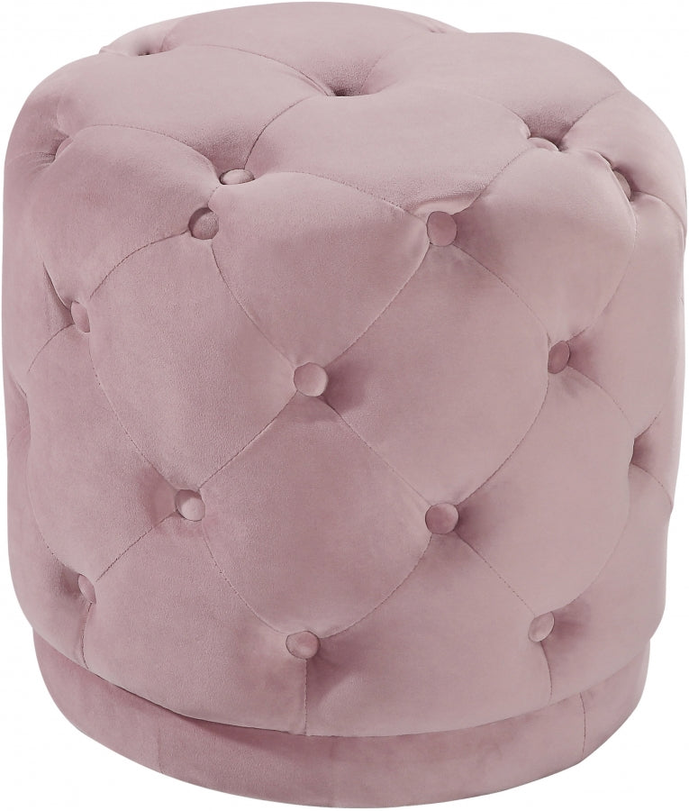 Harvey Tufted Round Velvet Ottoman in 7 Color Options
