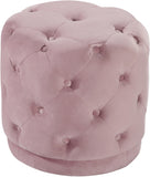 Harvey Tufted Round Velvet Ottoman in 7 Color Options