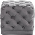 Eileen Tufted Velvet Ottoman in 7 Color Options