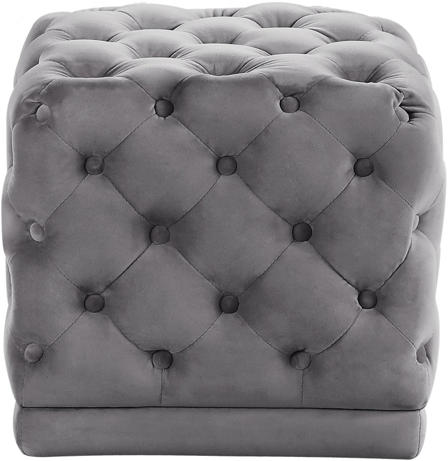 Eileen Tufted Velvet Ottoman in 7 Color Options