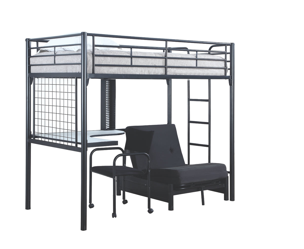 Workstation Loft Bed with Futon