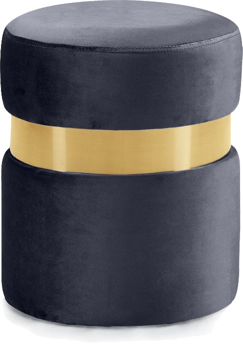 Heidi Round Velvet Ottoman in 6 Color Options