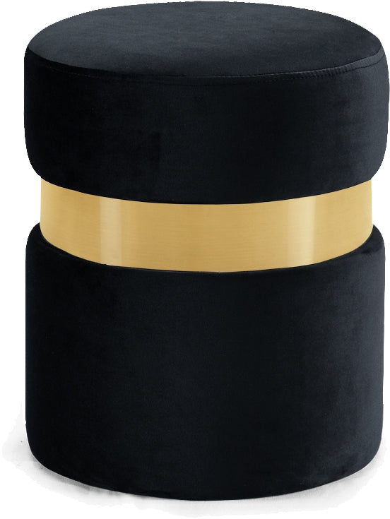Heidi Round Velvet Ottoman in 6 Color Options