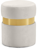 Heidi Round Velvet Ottoman in 6 Color Options