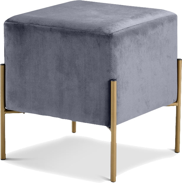 Elsa Square Velvet Ottoman in 6 Color Options