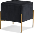 Elsa Square Velvet Ottoman in 6 Color Options
