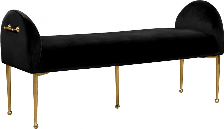 Ollie Velvet Bench in 5 Color Options