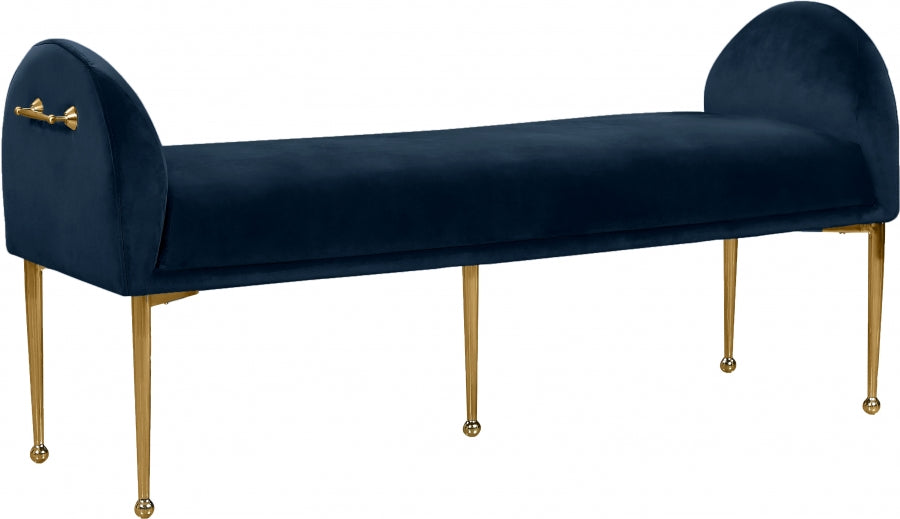 Ollie Velvet Bench in 5 Color Options