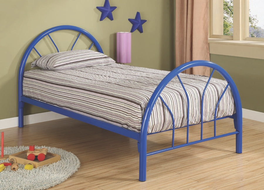 Roger Park Twin Metal Bed With 2-inch Tubing in 3 Colors Options