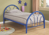 Roger Park Twin Metal Bed With 2-inch Tubing in 3 Colors Options