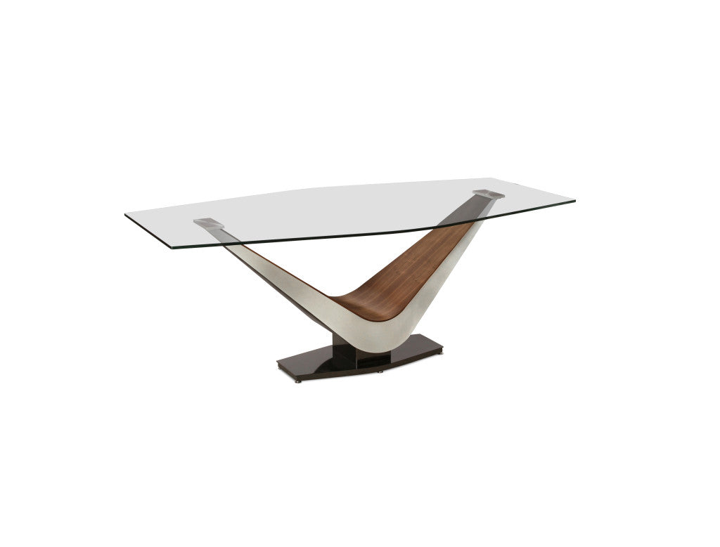 Victor Rectangular Glass Dining Table in 2 Sizes