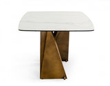 Mel Modern White Ceramic Dining Table