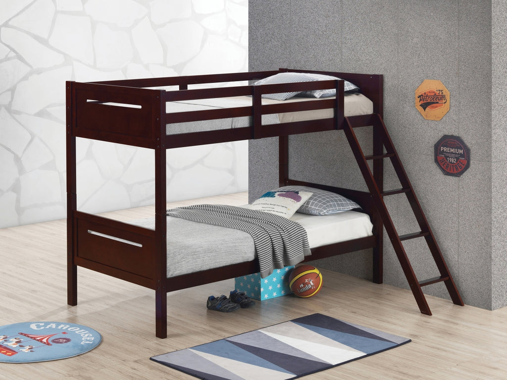 Lita Twin/Twin or Twin/Full Bunk Bed in 5 Color Options