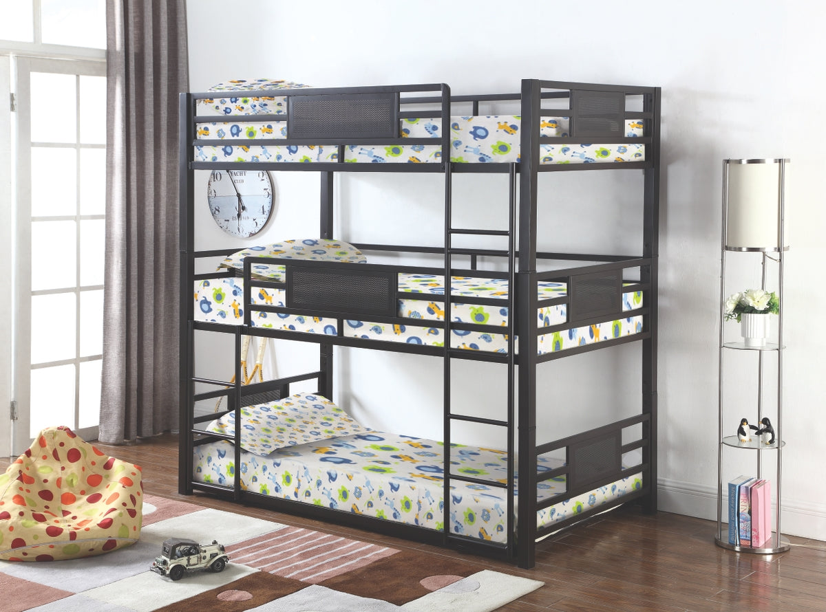 Roger Triple Bunk Bed in Twin or Full Size