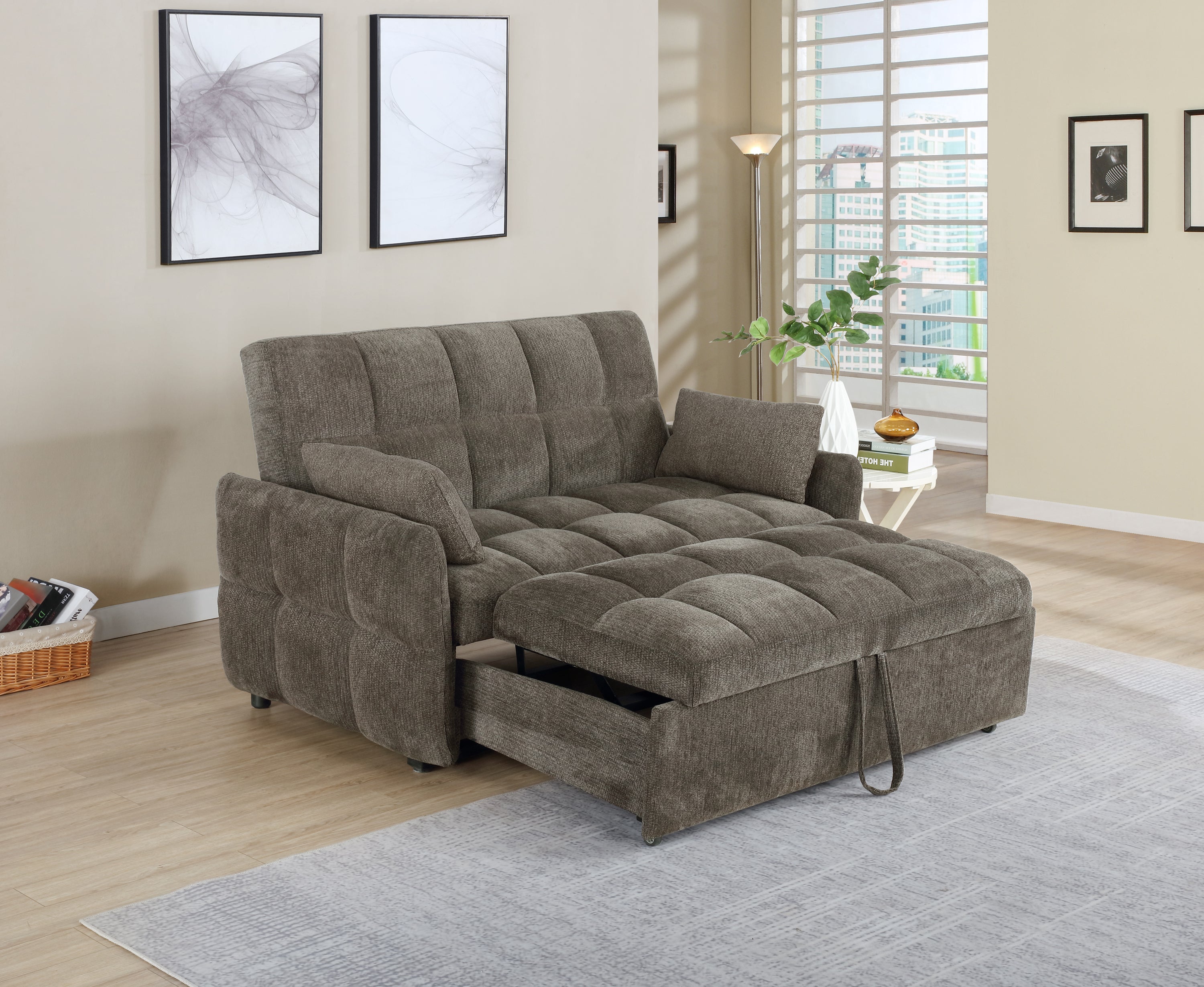 Colton Fabric Convertible Sofa Sleeper