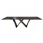Modern Ceramic Extendable Dining Table in Black or White